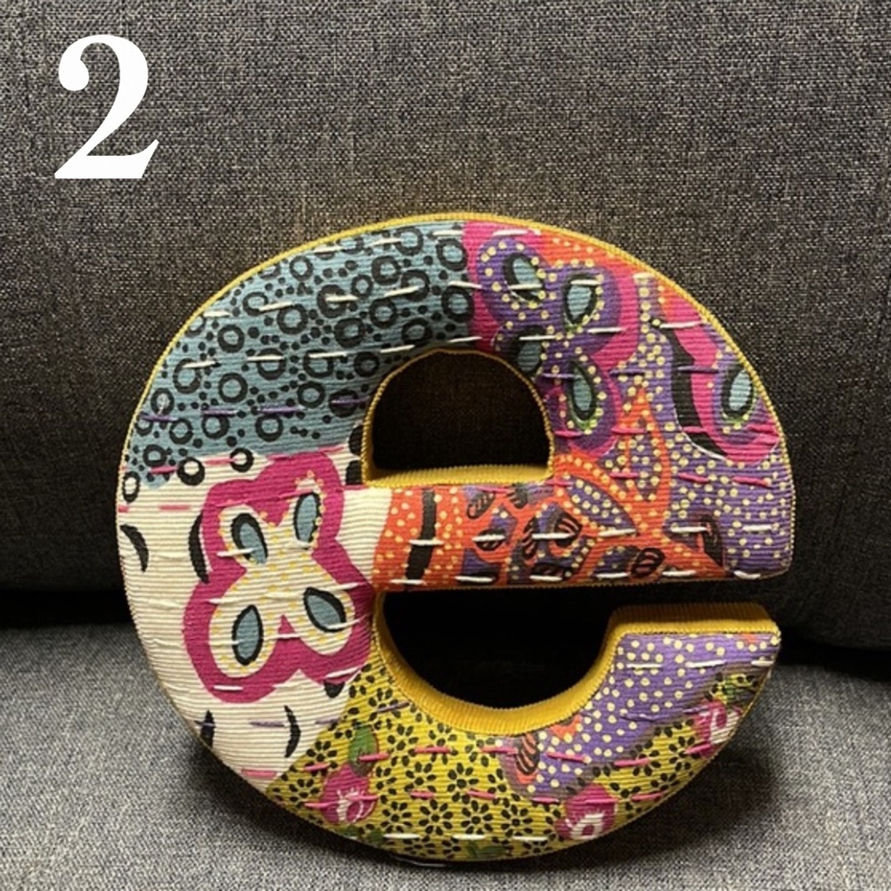 Anthropologie Ikat Monogram Wall Hanging - Picture 8 of 11